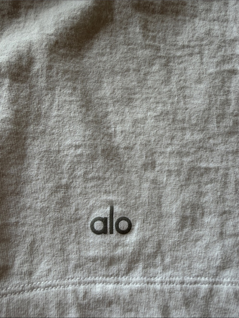 ALO Yoga White Cropped Layered Short Sleeve Tee - Picture 3 of 5